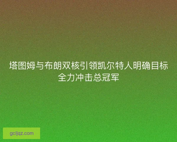 塔图姆与布朗双核引领凯尔特人明确目标全力冲击总冠军 塔图姆与布朗双核引领凯尔特人明确目标全力冲击总冠军